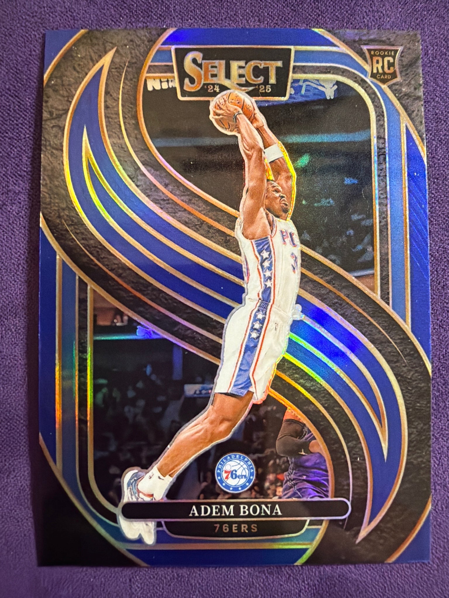 2024-25 Panini Select Adem Bona RC Blue Prizm #196