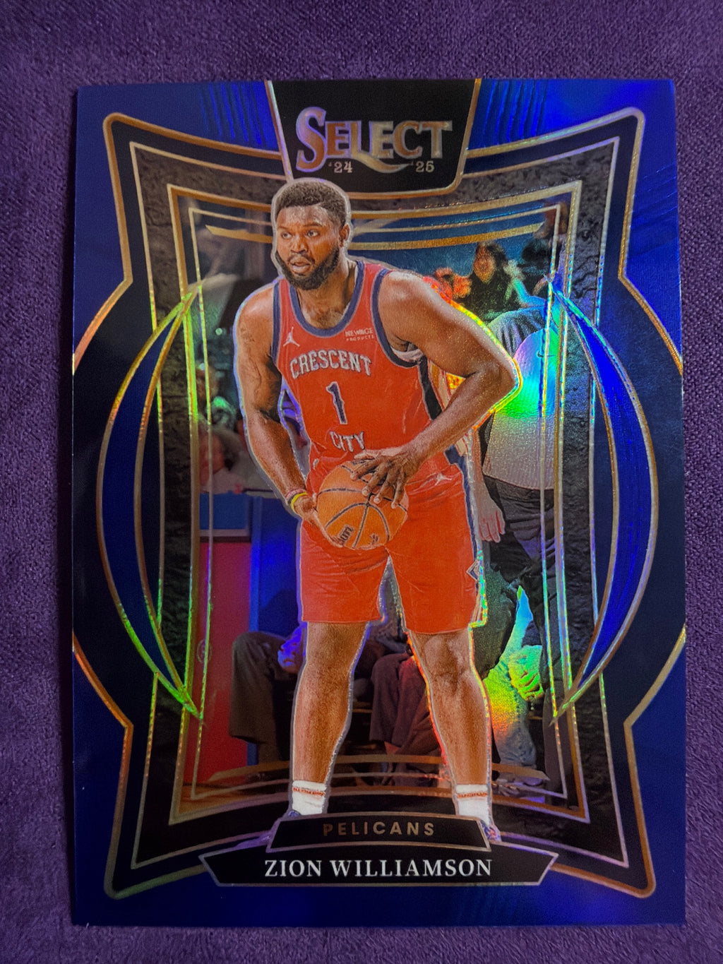 2024-25 Panini Select Zion Williamson Blue Prizm #28