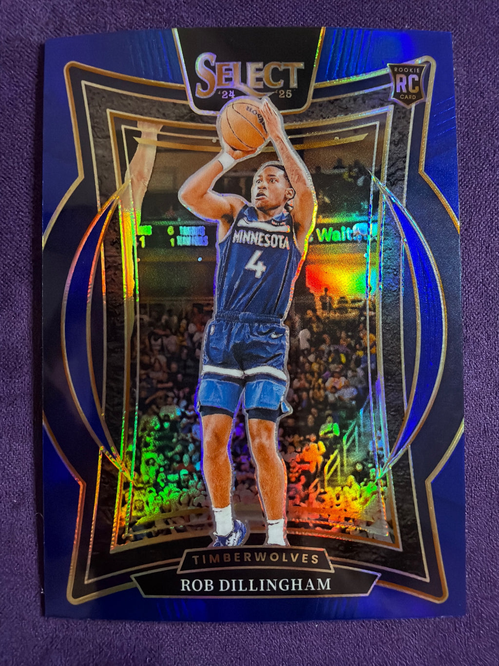 2024-25 Panini Select Rob Dillingham RC Blue Prizm #84