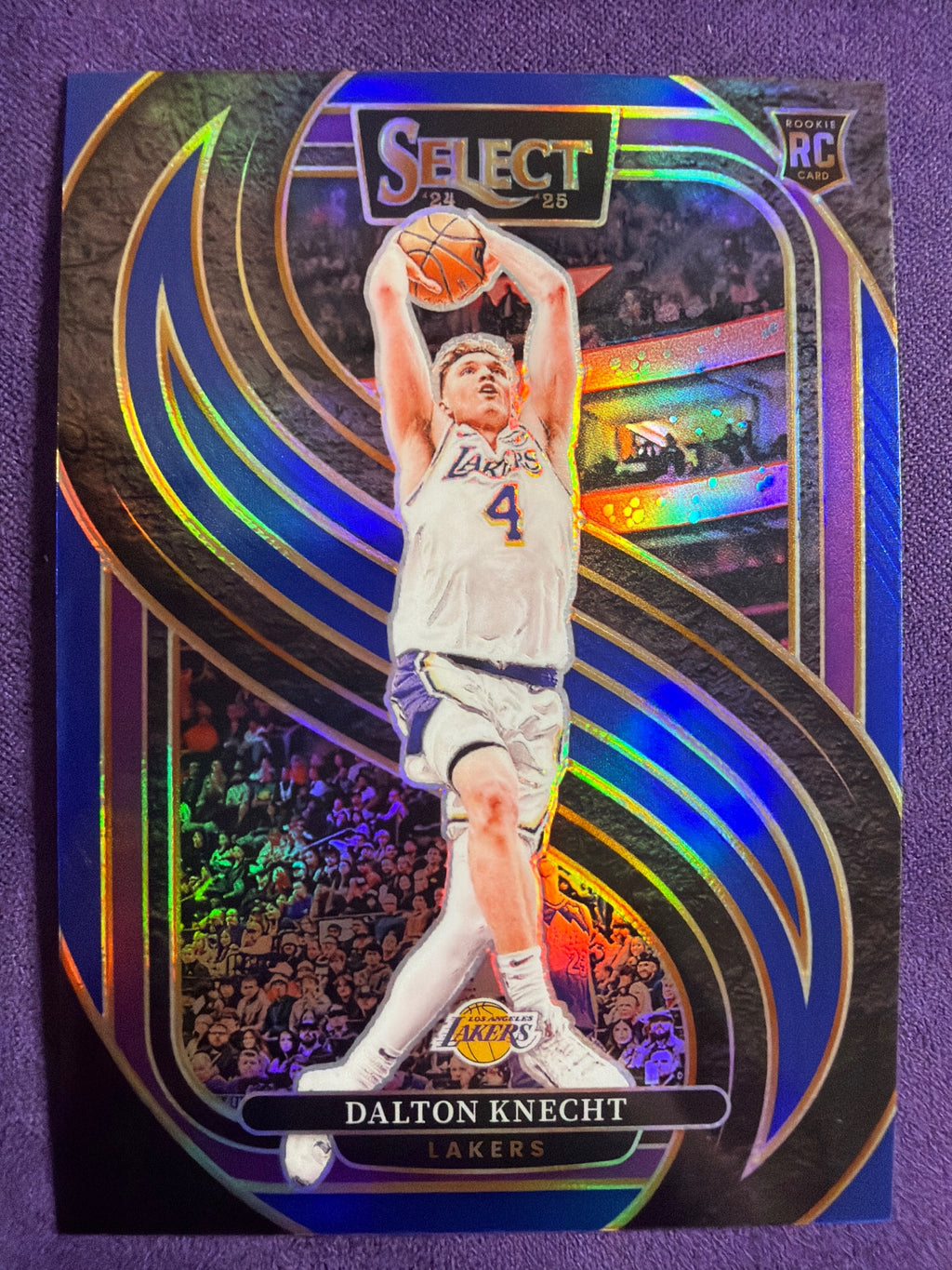 2024-25 Panini Select Dalton Knecht RC Blue Prizm #186