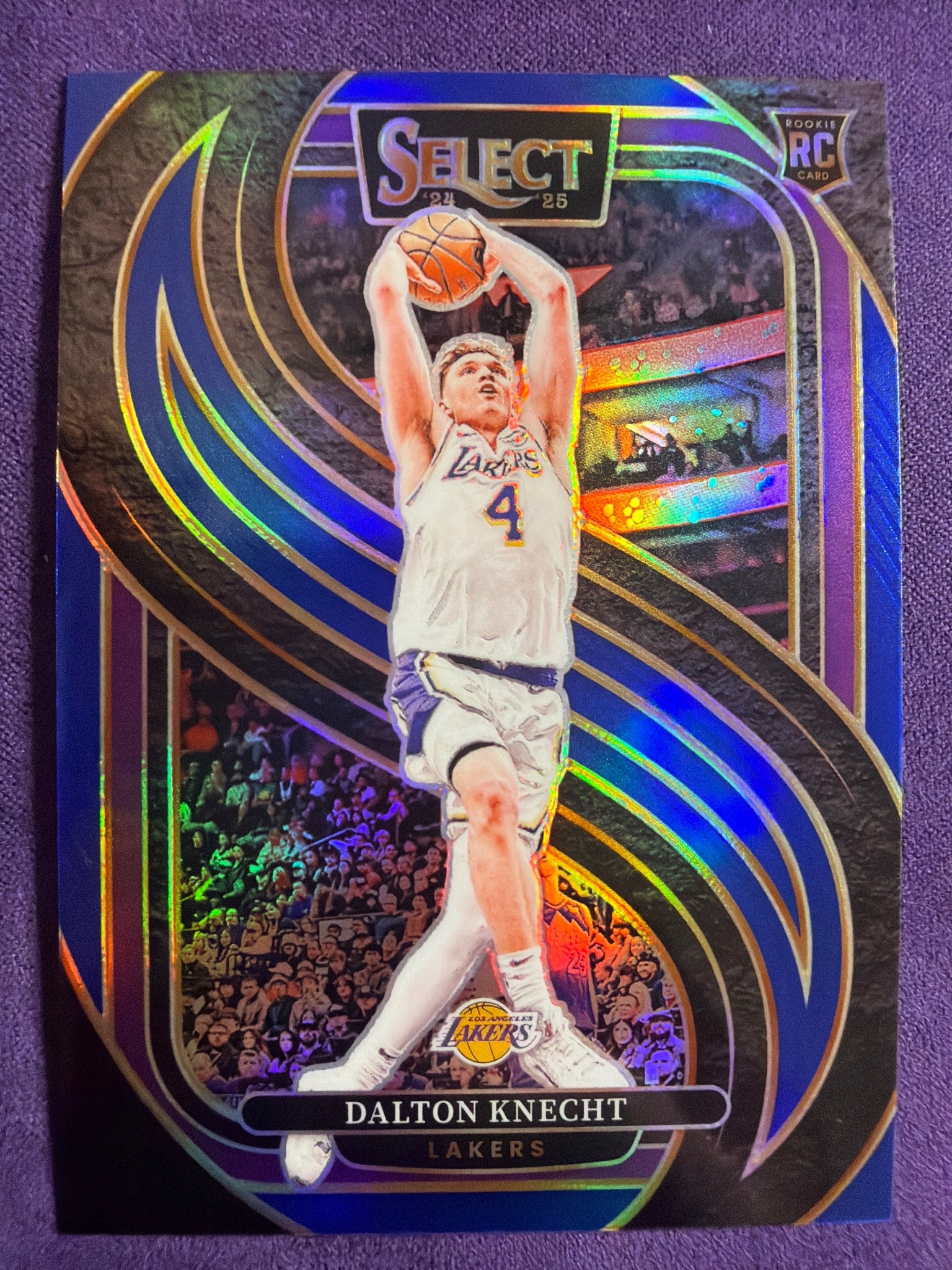 2024-25 Panini Select Dalton Knecht RC Blue Prizm #186