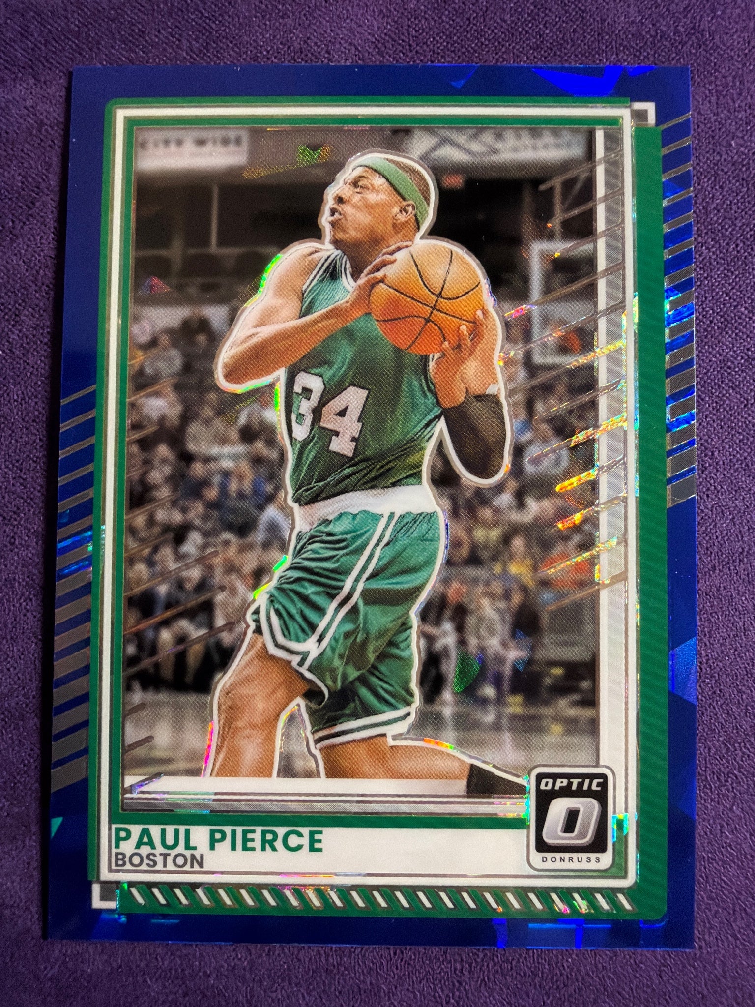 2025-26 Donruss Paul Pierce Optic Blue Cracked Ice #127